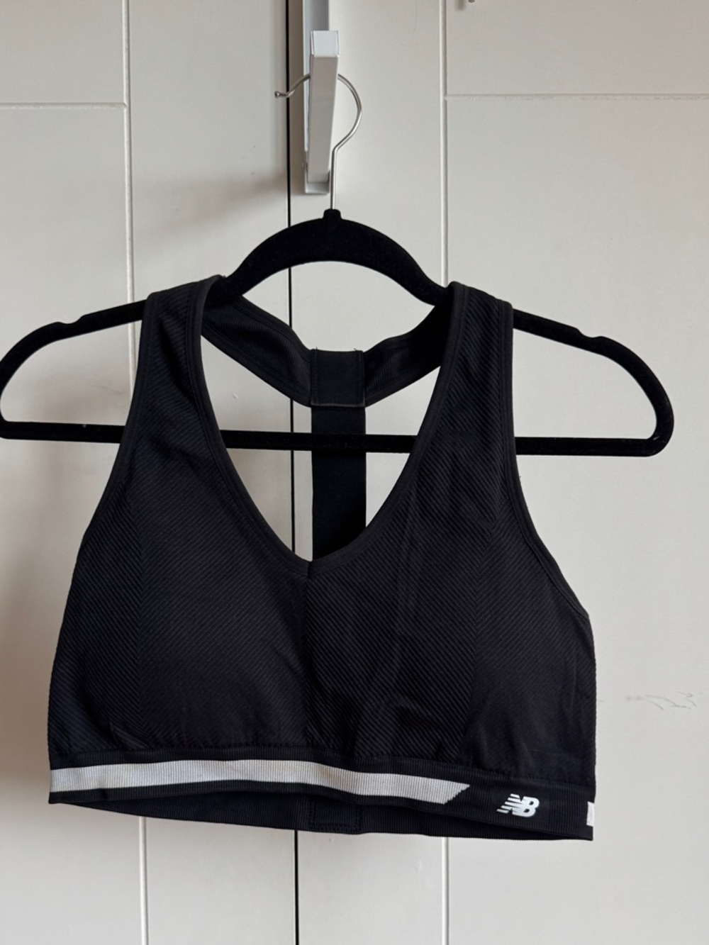 Women’s New Balance Medium Impact Sports Bra black Extra Large